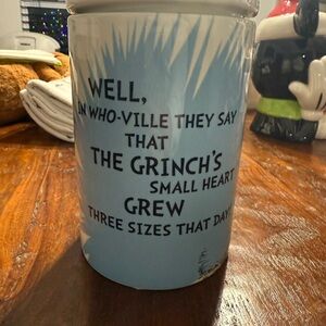 Dr. Seuss Grinch Quote Ceramic Cookie Jar